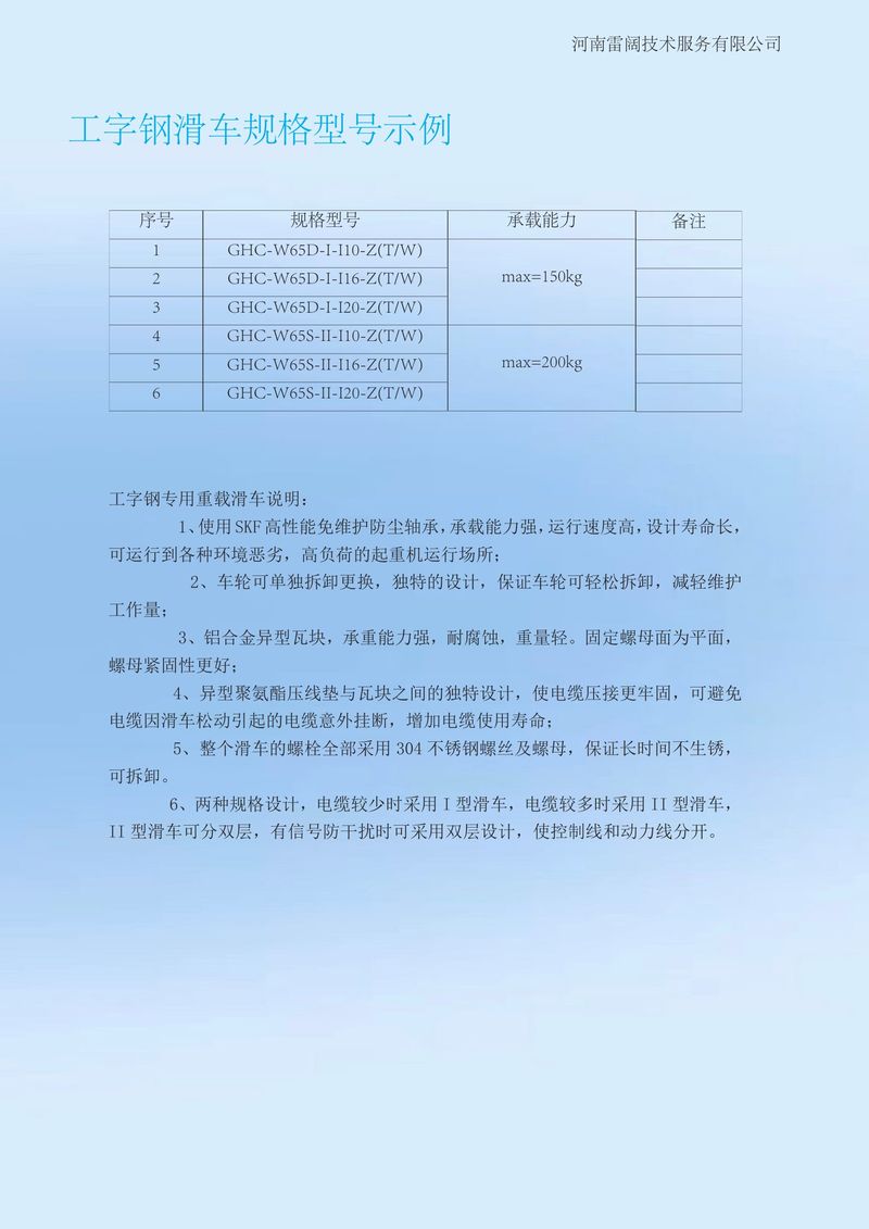 滑车选型样本06-05